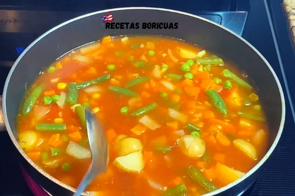 Chuletas con vegetales al estilo boricua