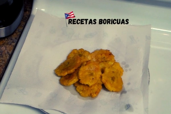 Tostones de platano fritos